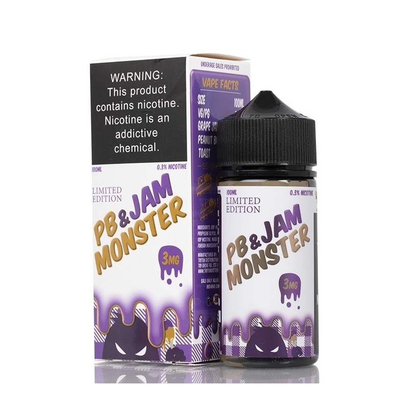 Jam Monster E-Juice - PB & Grape Jam - 100ml