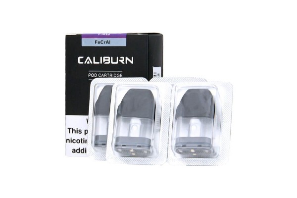 Uwell Caliburn FeCrAl Pod Kartuş paketinde 4 adet yedek kartuş